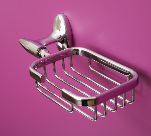  Fang Chrome Soap Dish Basket Accessory