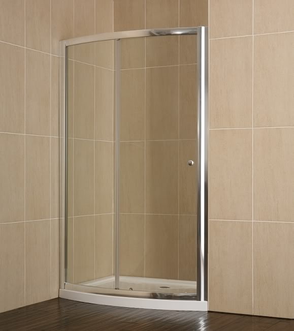  Bow Front 1200mm Sliding Shower Door-Right Hand