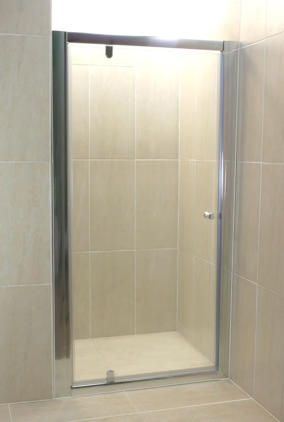 EZPNT-1000 - 1000mm Chrome Pivot Shower Door - Shower Doors - Pivot