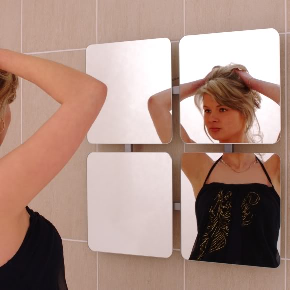 MT0136 - Contemporary Mirror With Square Panels - Mirrors - Frameless Mirrors