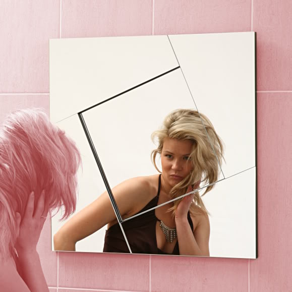 MT0157 - Contemporary Square Windmill Middle Mirror - Mirrors - 