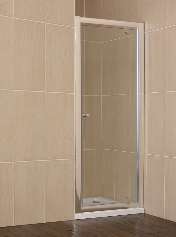 EZPTL-8*9 - Luxury 800mm Pivot Door and 800mm x 900mm Slimline Tray - Shower Doors - Pivot