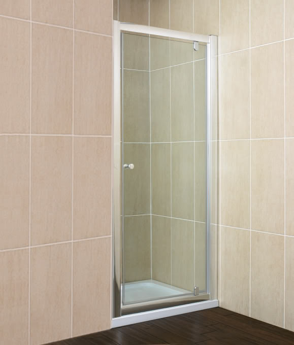  900mm 8mm Glass Pivot Shower Door & 900 X 900mm Shower Tray