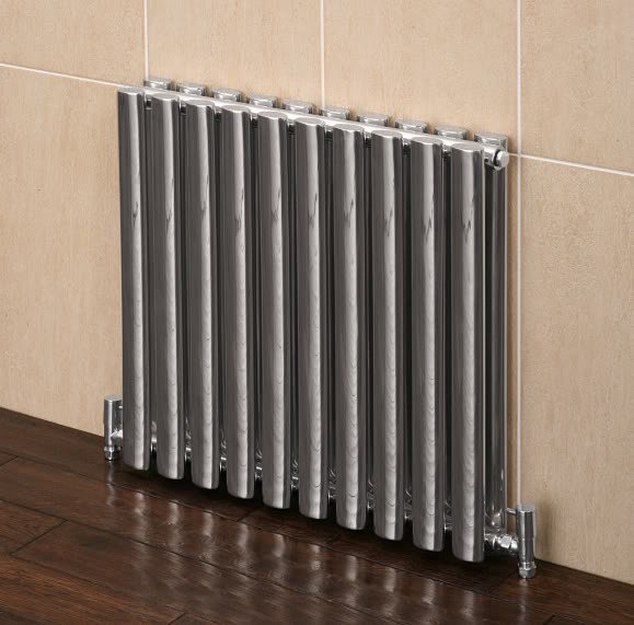  Stainless Steel Compact Oval Tube Bathroom Radiator 600 X 620mm
