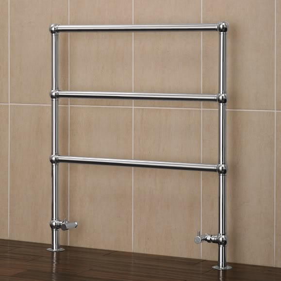 RB225 - Stainless Steel Ladder Style Medium Bathroom Radiator - Radiators - Traditional Radiators