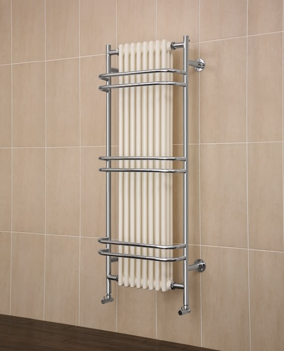RD5 - Huge Luxury Traditional Bathroom Radiator with Stunning Stainless Steel Towel Rails - Radiators - 