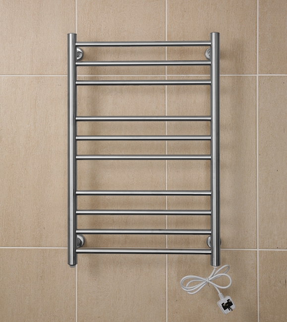 RY10 - CHROME ELECTRIC TOWEL WARMER RAIL  - Radiators - 