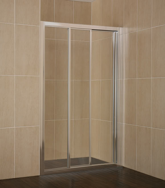 EZS3R-1200 - 1200mm Right Hand Triple Sliding Shower Door - Shower Doors - Sliding