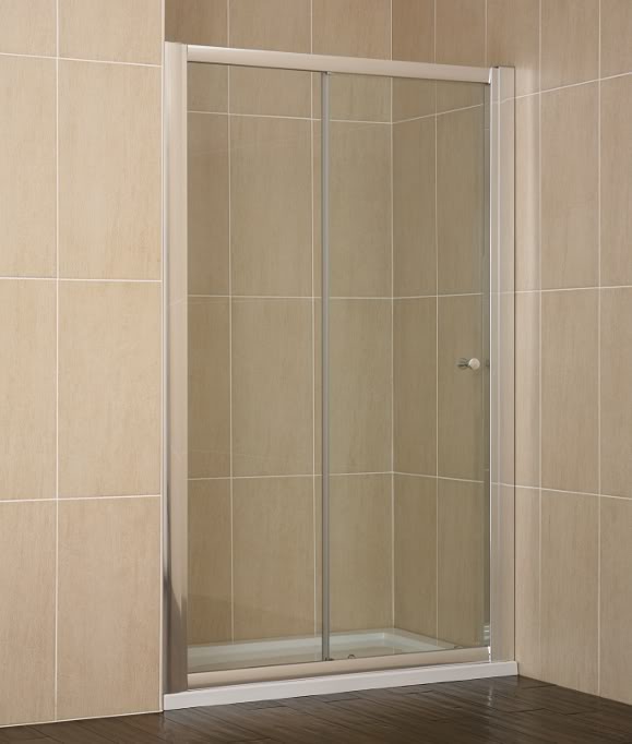 EZSTLT-12*760 - 1200mm Sliding Shower Door With 1200mm X 760mm Low Rise Tray - Shower Doors - Sliding