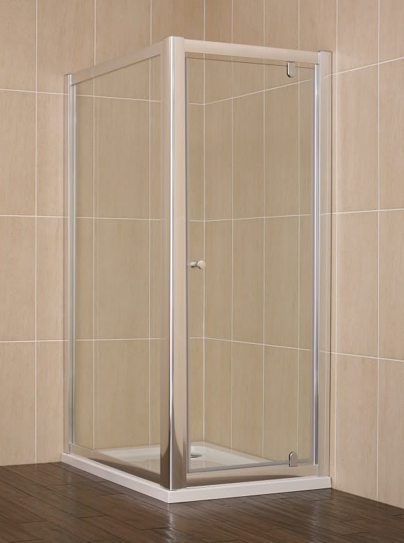 EZPL-760*12 - 760mm X 1200mm Pivot Shower Enclosure With Slimline Tray - Shower Enclosures - Rectangular Enclosures