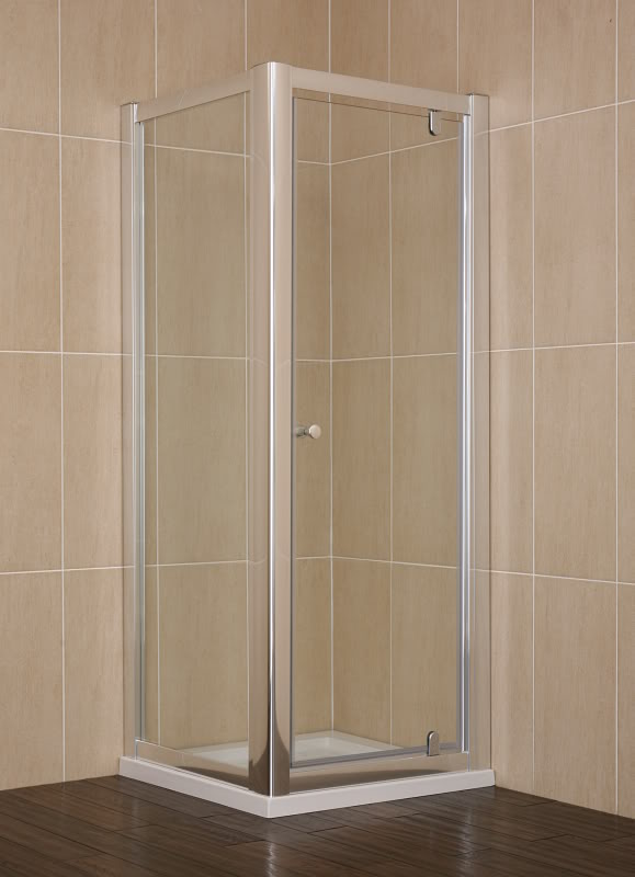 EZPL-760 - 760mm Pivot Door Enclosure With Slimline Tray - Shower Enclosures - Square Enclosures