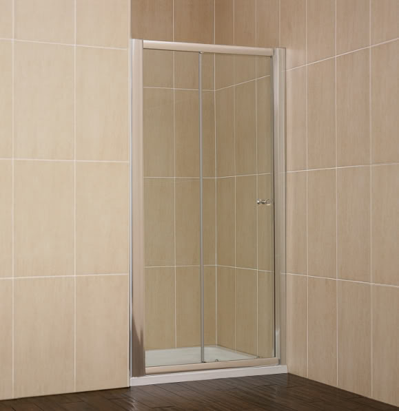  1000mm Reversible Recess 8mm Glass Sliding Shower Door & 1000 X 900mm Shower Tray