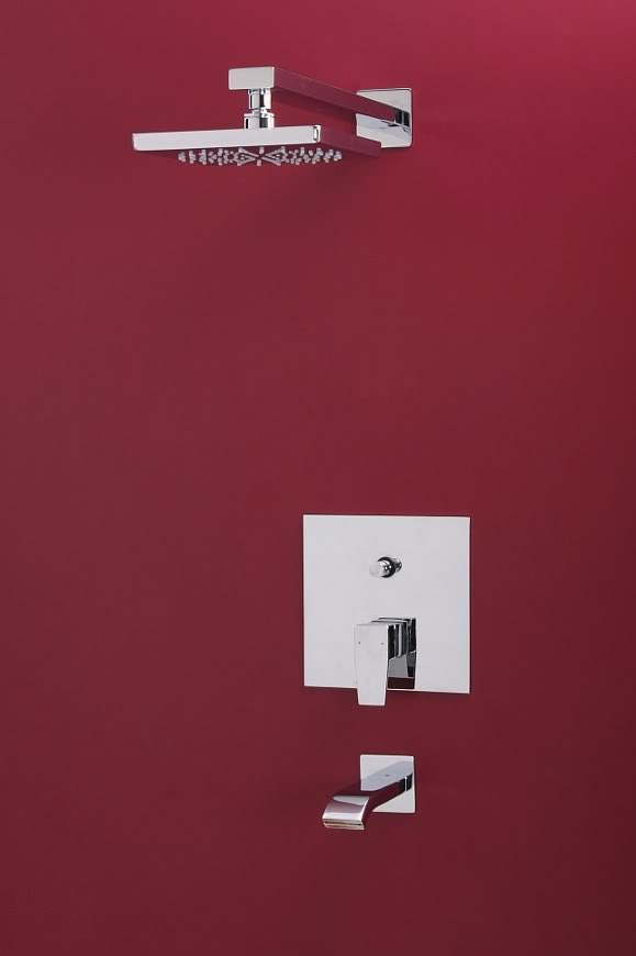 CHR3310 - Luxury Thermostatic Concealed Unit Shower with Lever Operation and a Bath Filler Spout - Shower Columns - Mixers