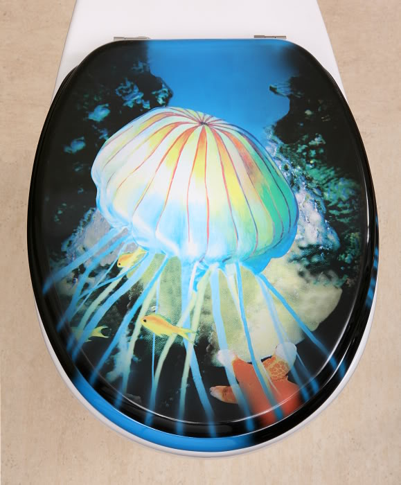 BG513 - Unique Jelly Fish Toilet Seat - Toilet Seats - Novelty