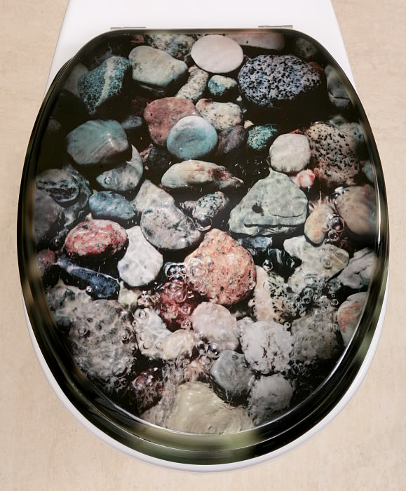 BG524 - Unique Pebbles Toilet Seat - Toilet Seats - Novelty
