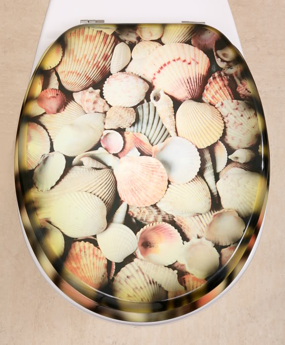 BG525 - Unique Sea Shells Toilet Seat - Toilet Seats - Novelty