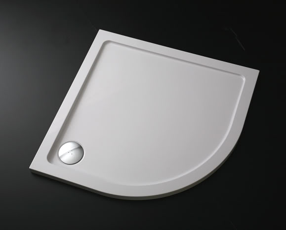 TZQ-900 - 900mm Quadrant Low Profile Shower Tray - Shower Trays - Quadrant Tray