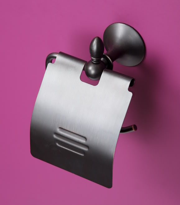 A1603 - Gorgeous Orb Finish Toilet Roll with Cover - Bits & Bobs - Toilet Roll Holders