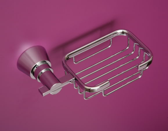 A8110 - Gorgoeus Chrome Soap Basket - Bits & Bobs - Soap Dishes
