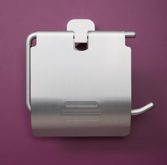A9801 - Lovely Satin Finish Chrome Toilet Roll Holder - Bits & Bobs - Toilet Roll Holders